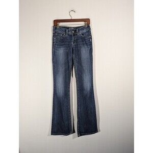 Silver Jeans Suki Women 26 Blue Western Boot Cut Cowboy Country Denim Workwear